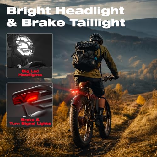 52V 26" Fat Tire Full Suspension Electric Bike C901099