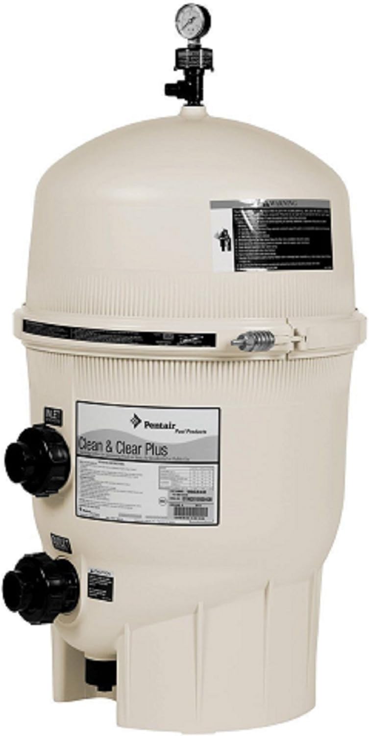 Almond Fiberglass Reinforced Polypropylene Tank Cartridge Pool Filter, 320 Square Feet, 120 GPM U308
