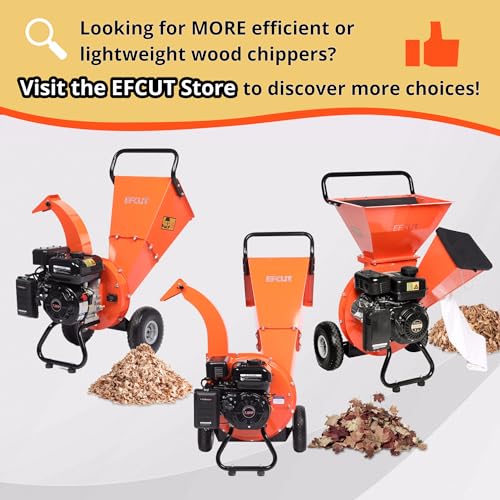 7HP Gas Powered Wood Chipper Shredder Mulcher F55224