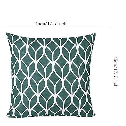 18x18 Inches Striped Linen Throw Pillow Covers S7668