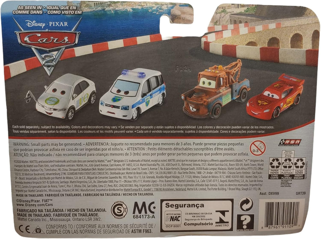 Disney Cars 1:55 Scale Die-Cast 2-Pack Vehicles P63637