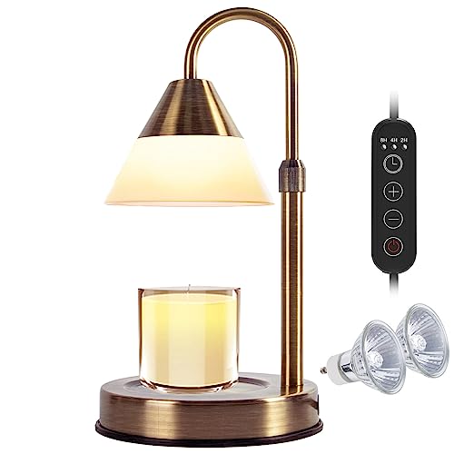 Rose Gold Electric Candle Warmer Lamp with Timer D5017