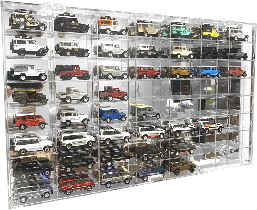56 Compartment Display Case for 1/64 Scale Diecast Model Cars W665