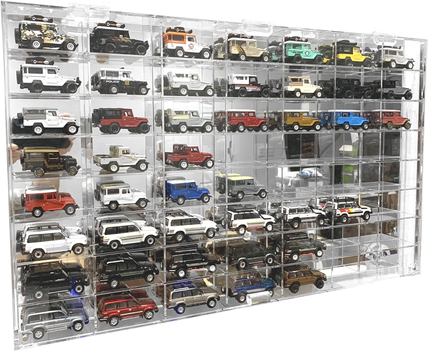 56 Compartment Display Case for 1/64 Scale Diecast Model Cars W665
