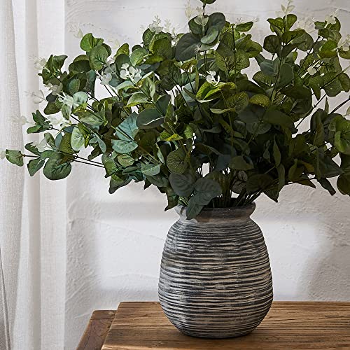 White 9.5 Inch Ceramic Vase N659097