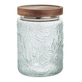 24 OZ Glass Storage Jar with Airtight Bamboo Wooden Lids T2407