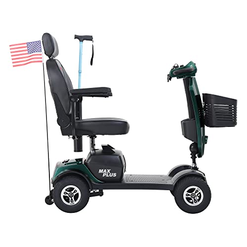 4-Wheel Electric Mobility Scooter with Rotating Swivel Seat, Red D2933