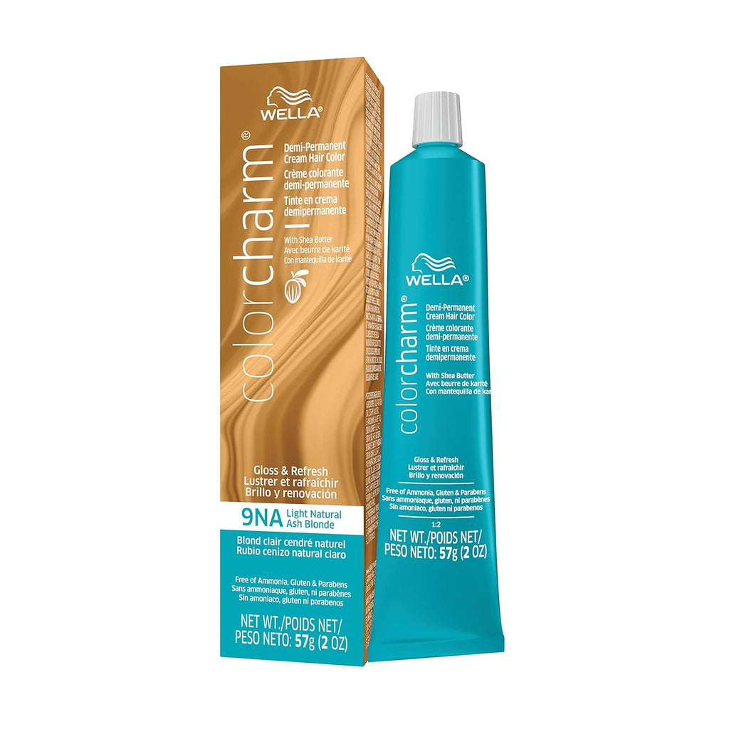 9NA Light Natural Ash Blonde Demi Permanent Hair Color with 10 Vol. Developer Z889