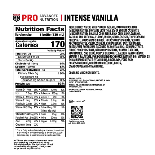 Strawberry Protein Shake, 11.16 Fl Oz (Pack of 12) J783