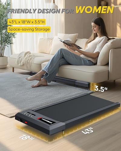 Under Desk Treadmill with Incline 300lb Capacity O779