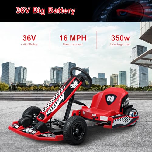 Red Electric Go Kart with 350w Motor M689