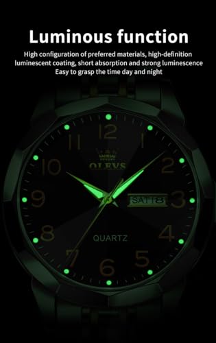 Minimalism Business Dress Analog Quartz Stainless Steel Waterproof Luminous Classic Date Men Wrist Watch E1439