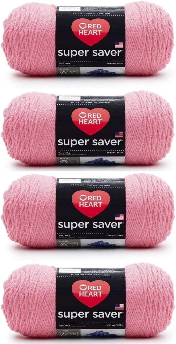 4 Pack 198g Acrylic 4 Medium Yarn H251300