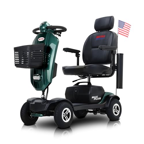 4-Wheel Electric Mobility Scooter with Rotating Swivel Seat, Red D2933