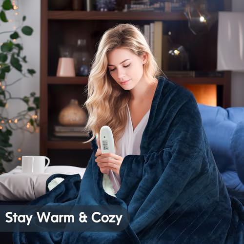 62" x 84" Soft Fleece Twin Size Electric Blanket X539740