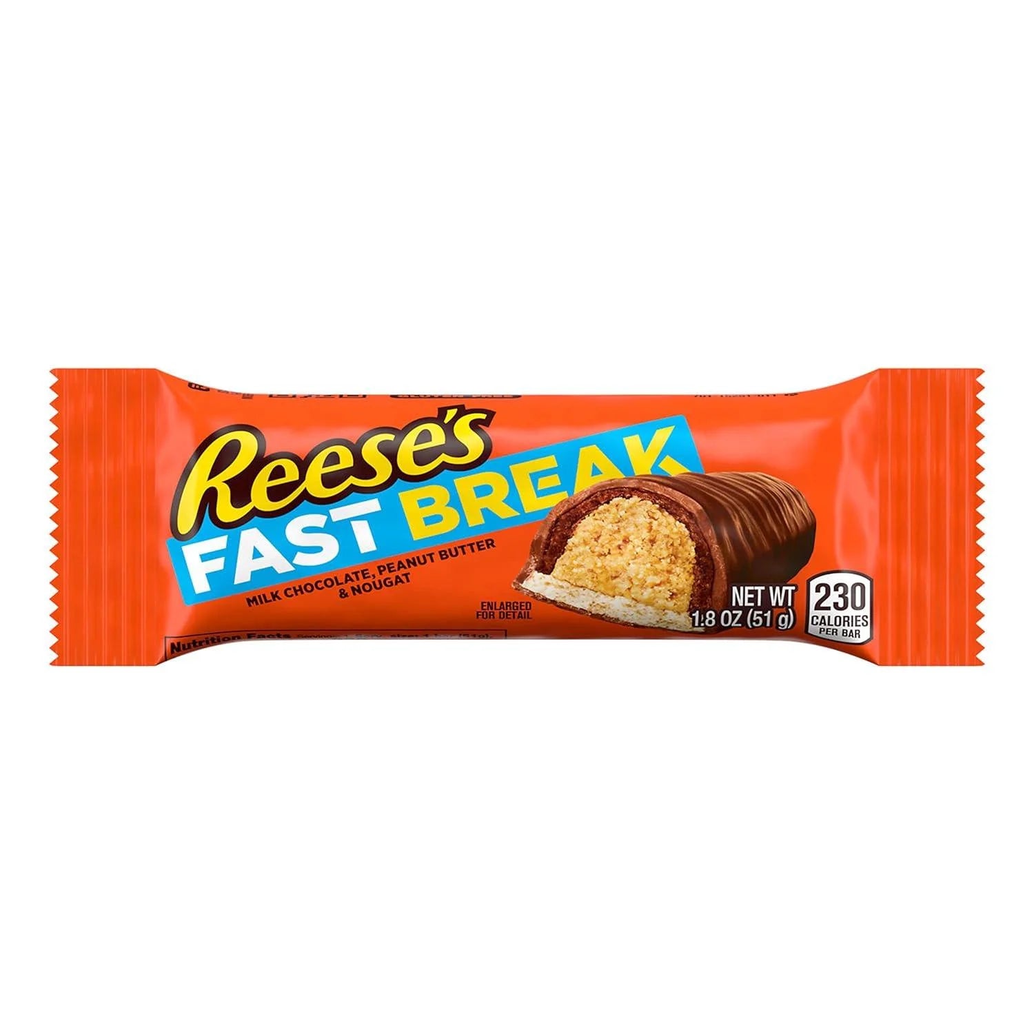6 pack 1.8 oz Peanut Butter Nougat Candy Bars Y483862