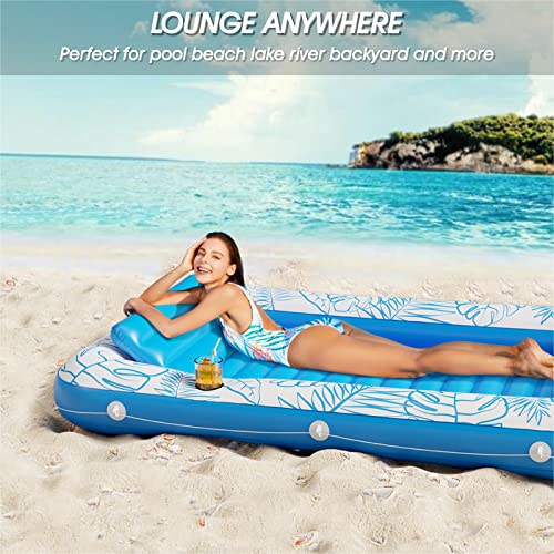 4 in 1 Inflatable Tanning Pool Lounger Float B6690
