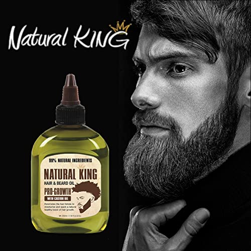 Natural King Pro-growth Castor Hair & Beard Oil 2.5 oz. M357