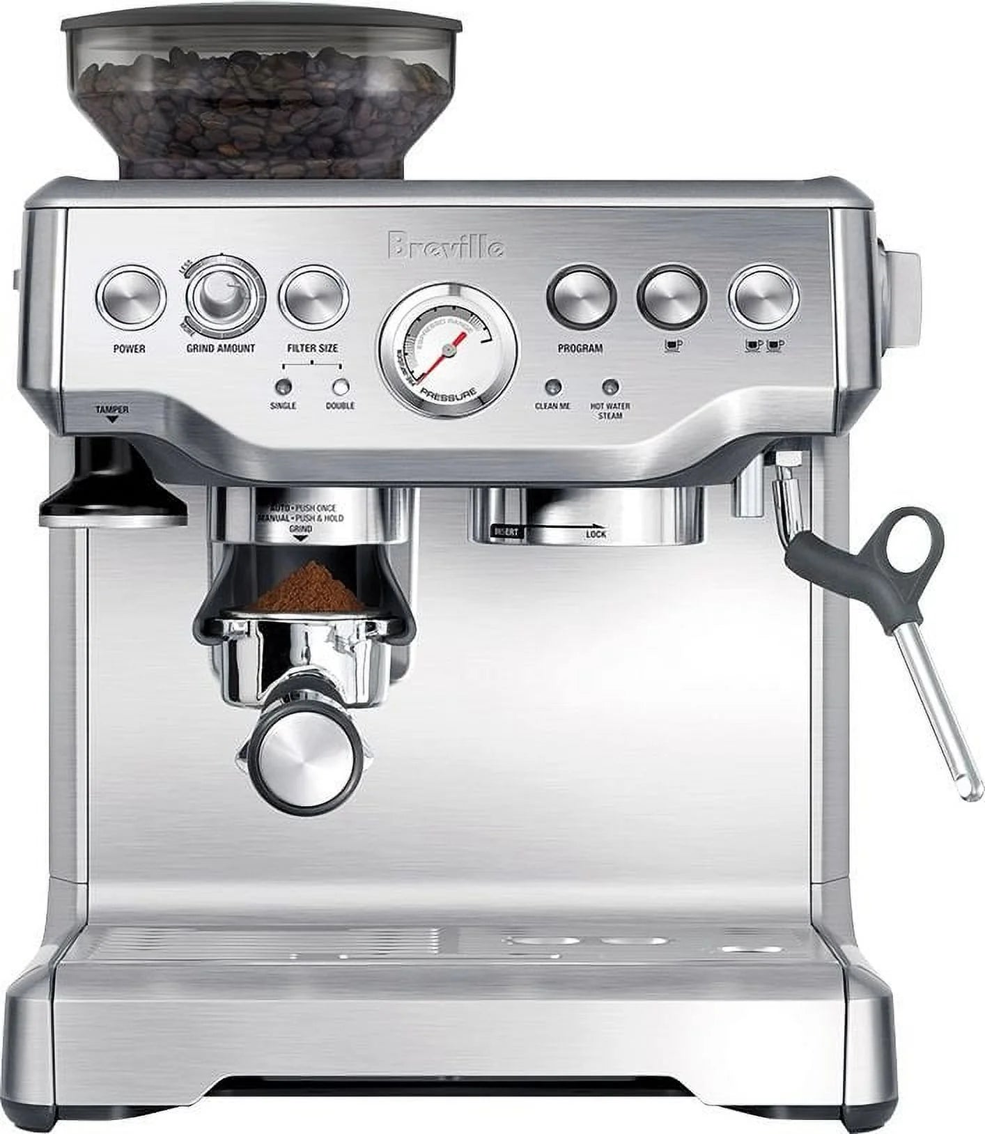 Brushed Stainless Steel Espresso Machine R3458
