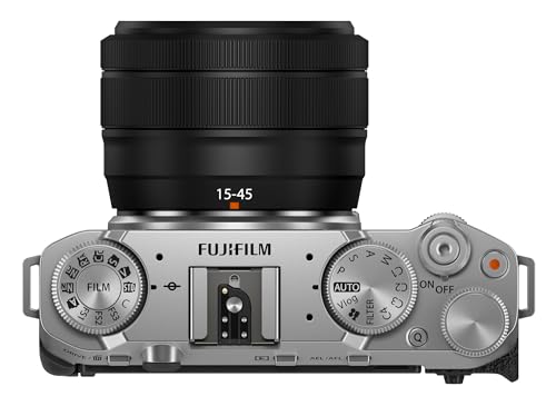 Silver Mirrorless Digital Camera with XC15-45mmF3.5-5.6 OIS PZ Lens Kit E34695