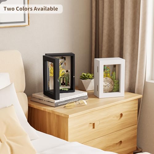 Black 11x11 Shadow Box Frame with Glass Door N58045