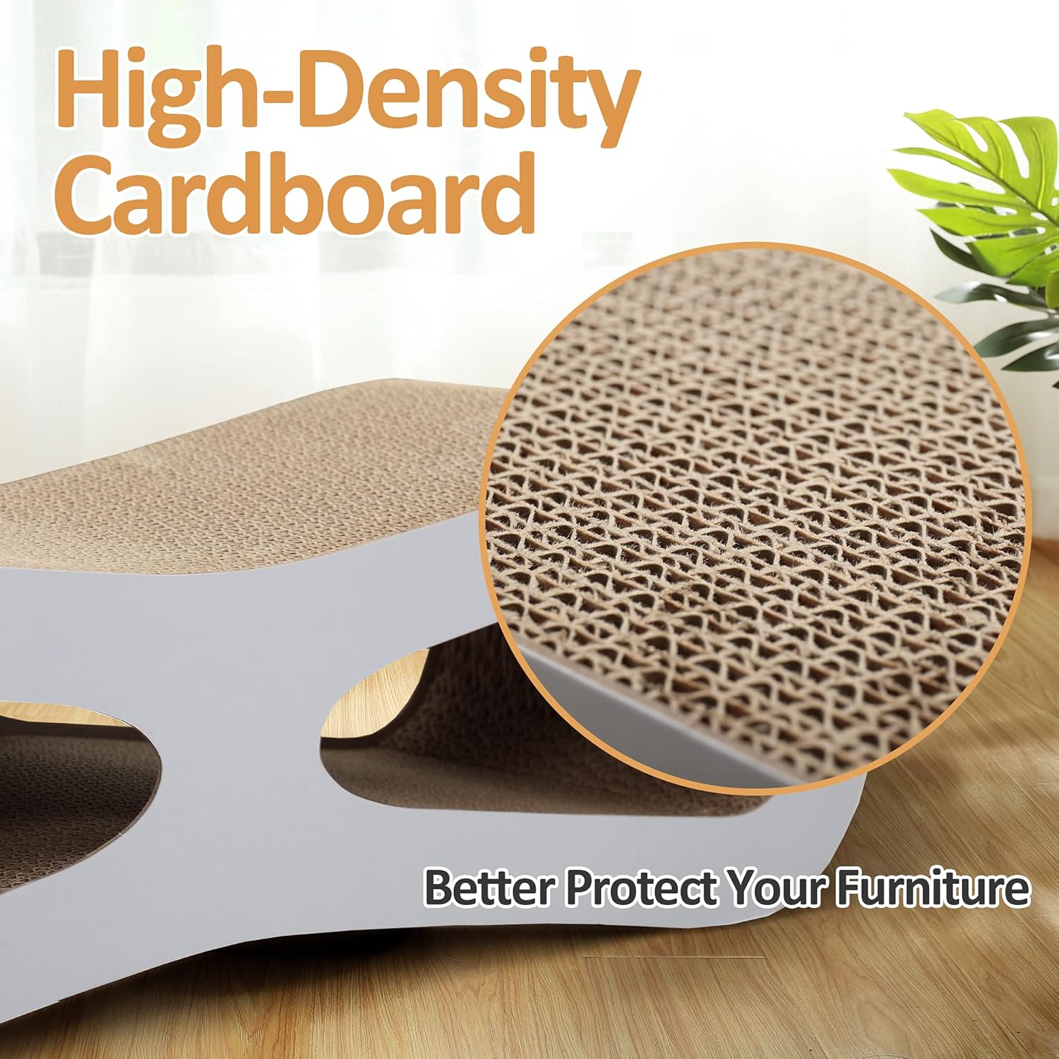 Grey Cardboard Cat Scratcher Lounge O778866