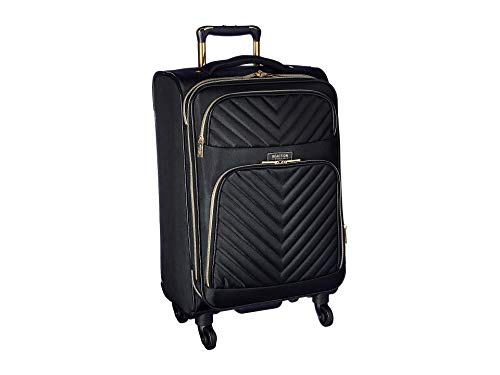 Black 24-Inch Quilted Luggage Q4348
