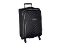 Black 24-Inch Quilted Luggage Q4348
