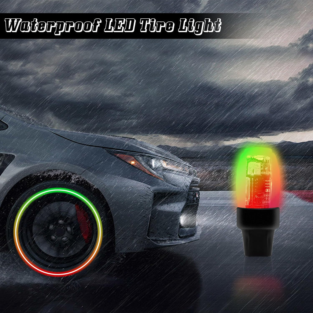 4 PCS Tire Valve Light LED Wheel Lights P141668