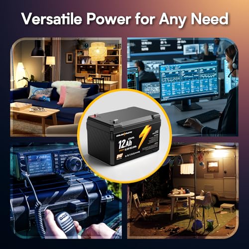 12V 7Ah Lithium LiFePO4 Deep Cycle Battery with BMS T88391