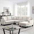 7 Seat Modular Sectional Sofa with 3 Pillows Y387731