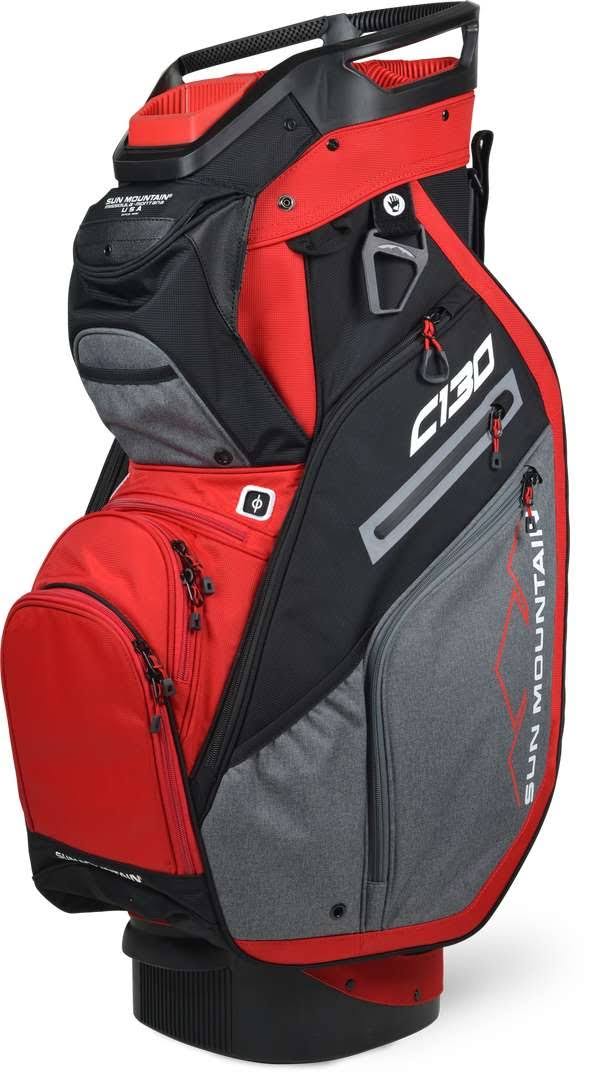 Black/Charcoal/White/Red Cart Bag W2766