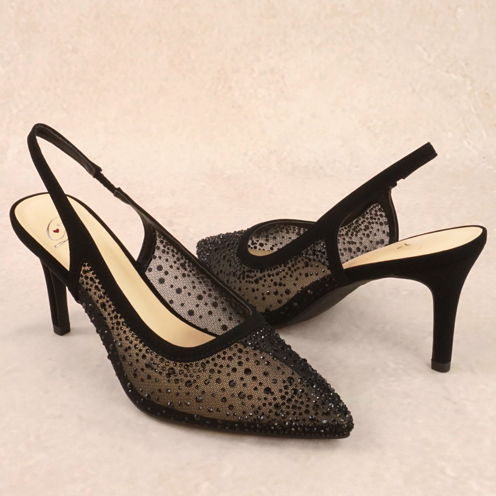 Nessa Rhinestone Stiletto Heels