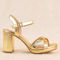 Martel Cross-Strap Block Heels