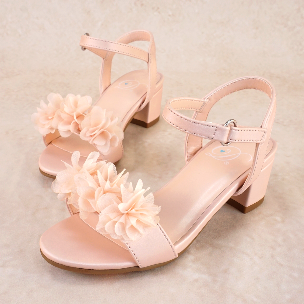 Camryn Floral Block Heels (kids)