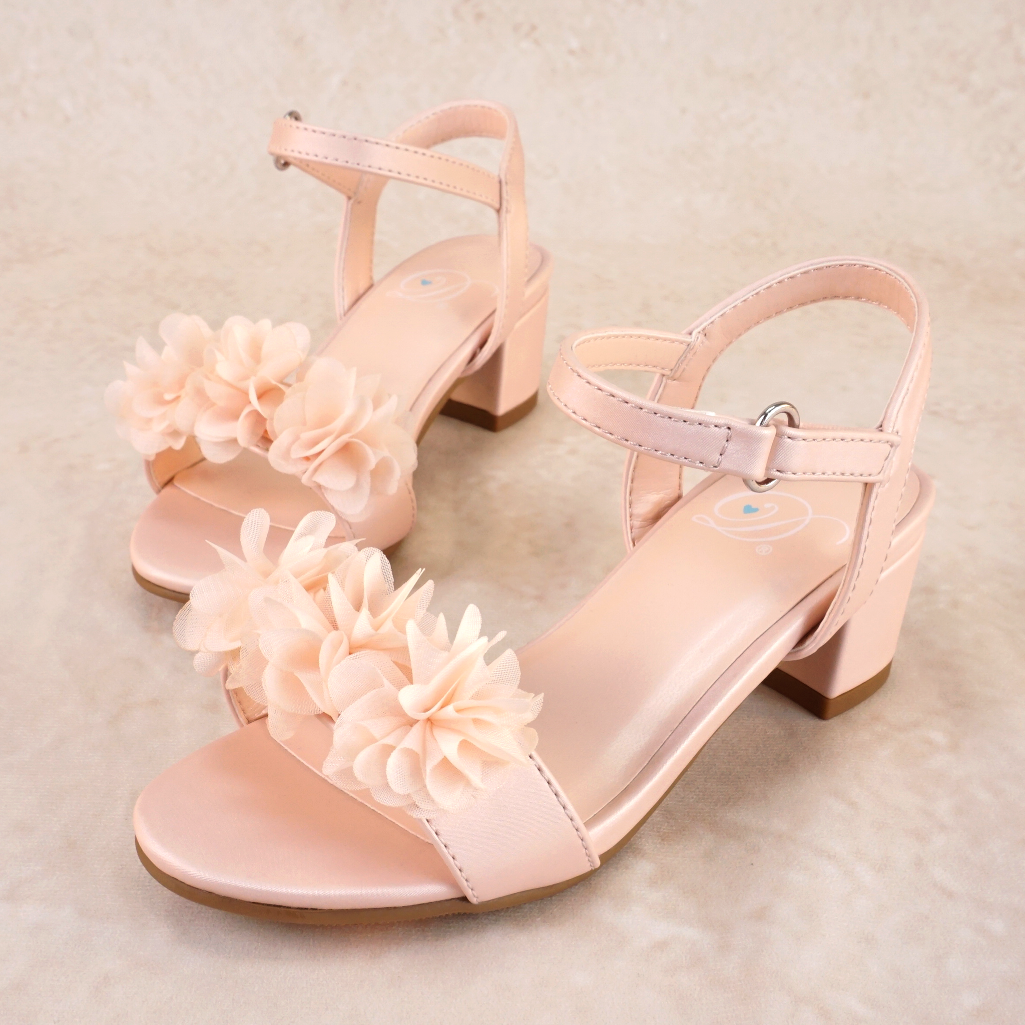 Camryn Floral Block Heels (kids)