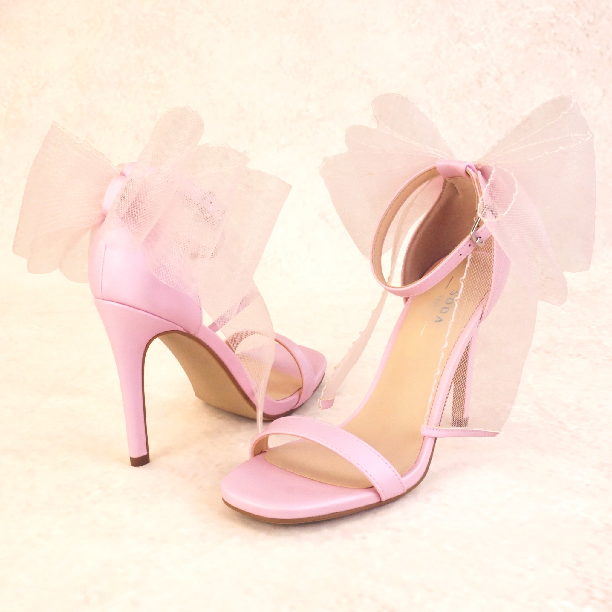 Cottage High Stiletto Bow Heels