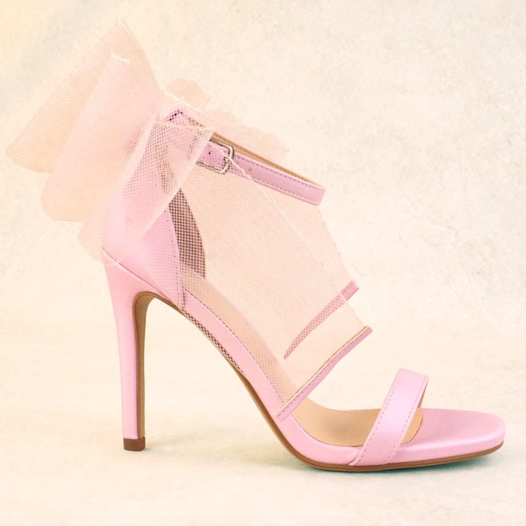 Cottage High Stiletto Bow Heels