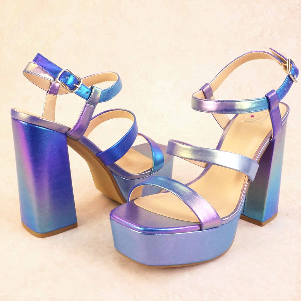 Icing Strappy Block Platform Heel