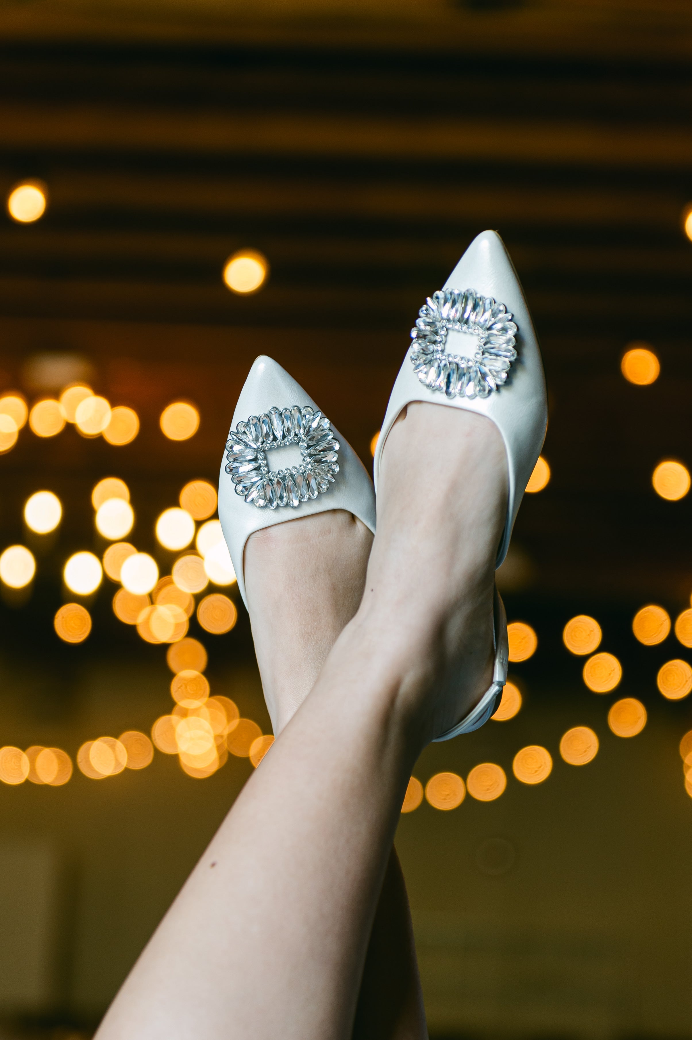 Tint Flat Shoes with Rhinestone Detail