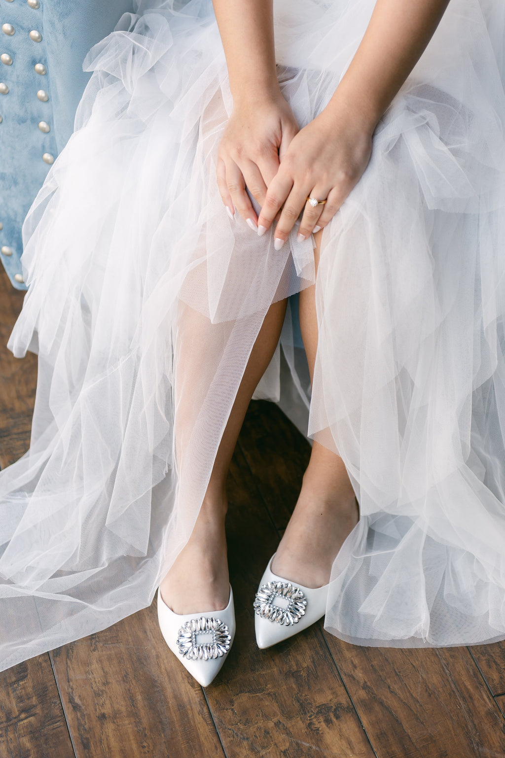 Tint Flat Shoes with Rhinestone Detail