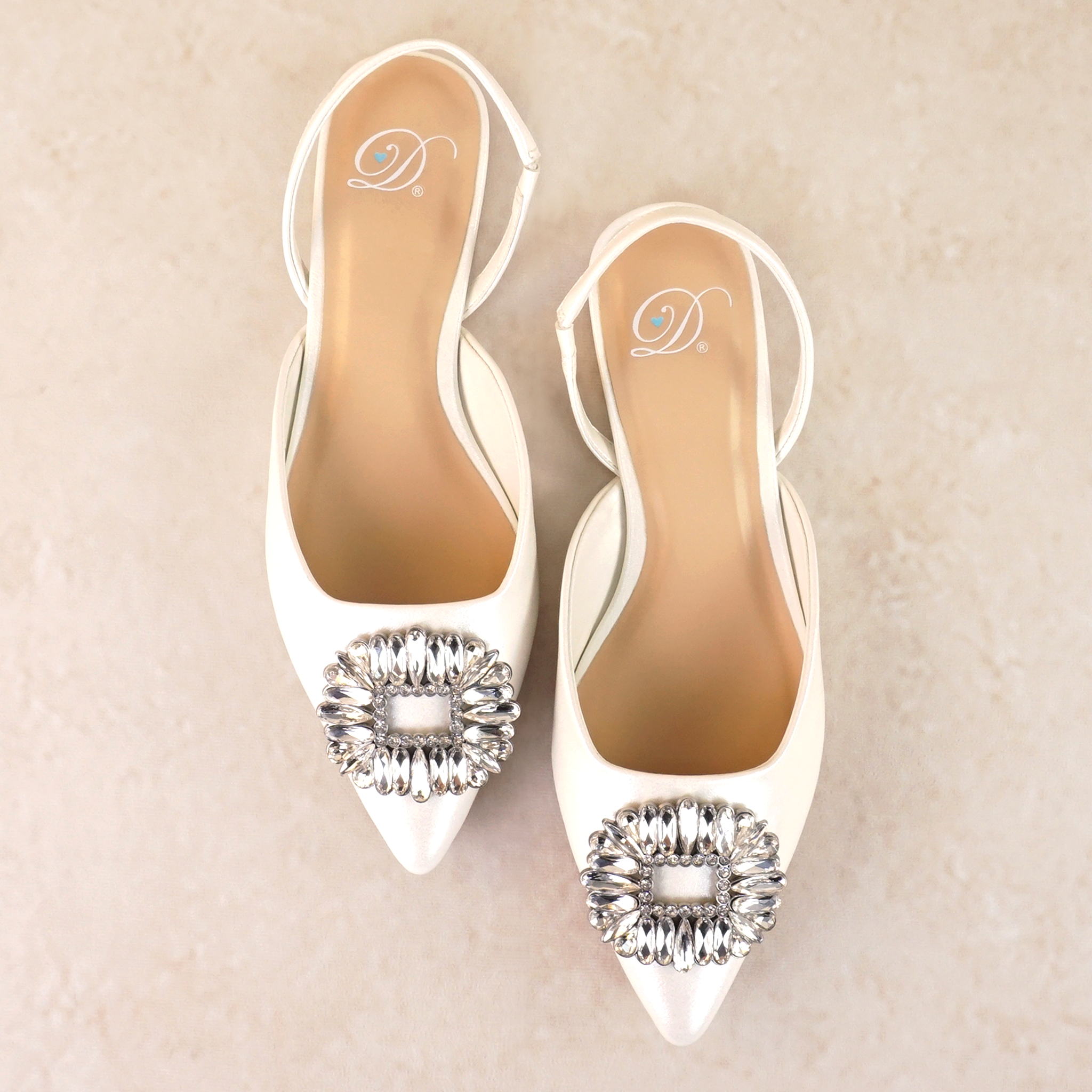 Tint Flat Shoes with Rhinestone Detail