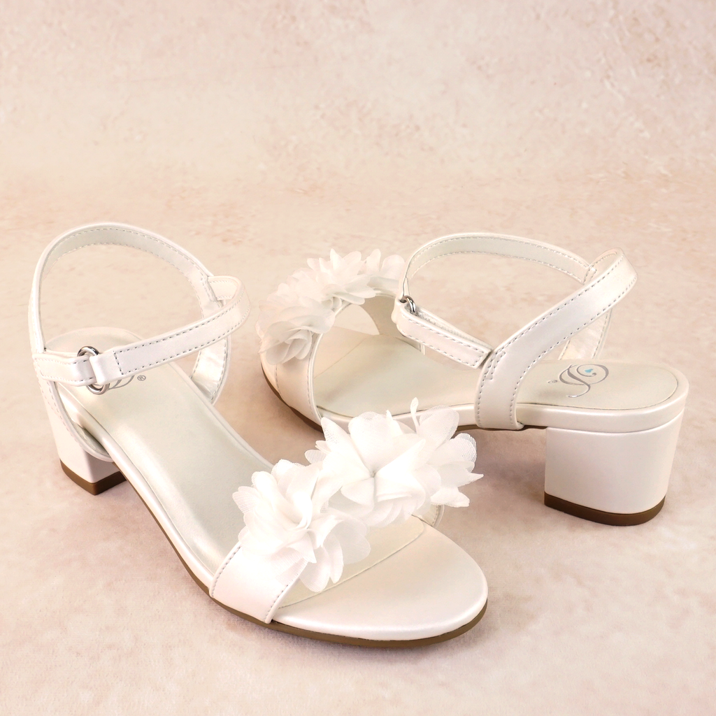 Camryn Floral Block Heels (kids)